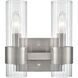 Caberton 2 Light 9 inch Brushed Nickel Vanity Light Wall Light
